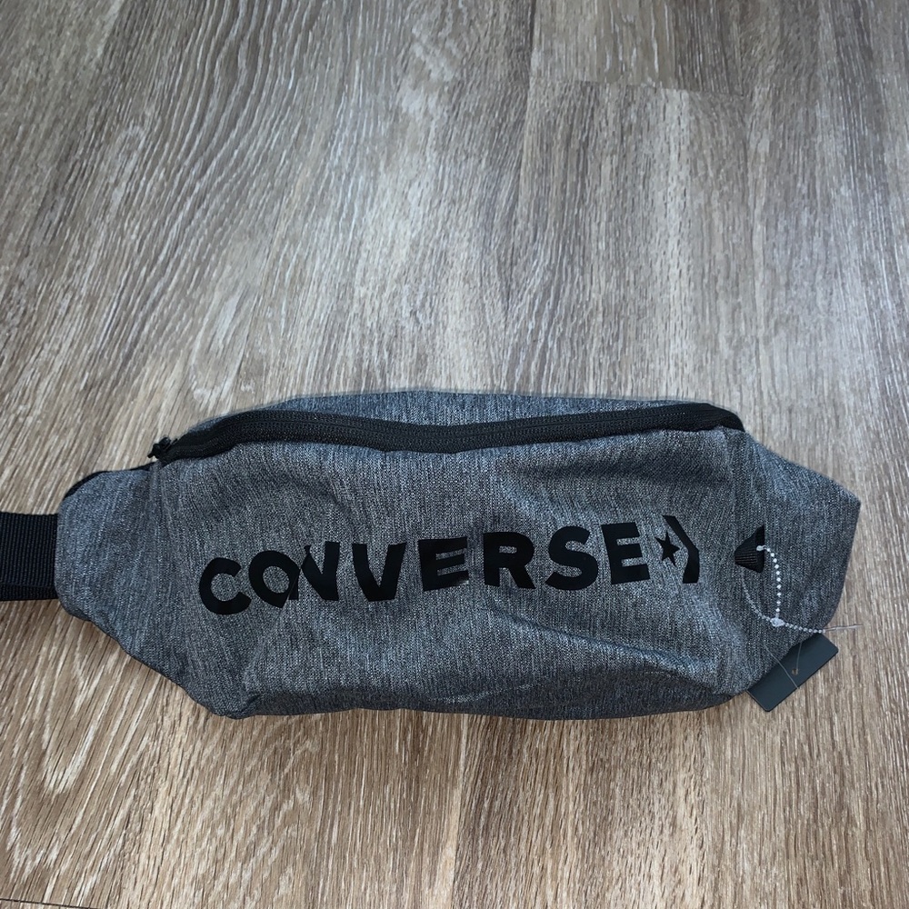 Converse Wordmark Crossbody Bag Grey NWT